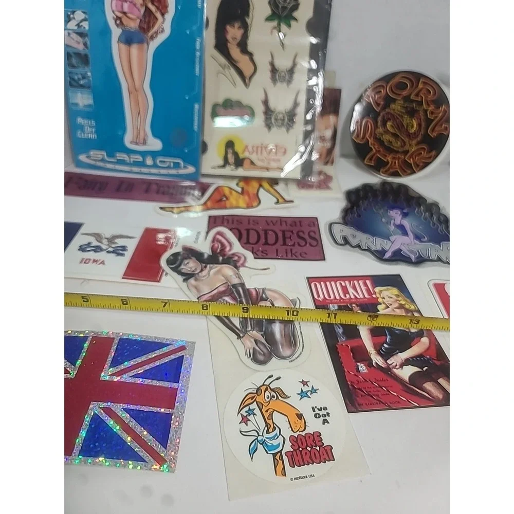 Adult 18+ Sticker Collection Lot of 20 Some From Hot Topic Spencers